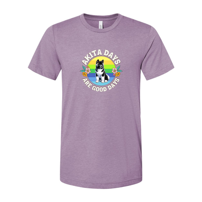 Akita Days Are Good Days SS T-Shirt - WagALotBowWow