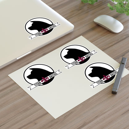 Titan Akitas Sticker Sheet — Dog Silhouette Decal Pack