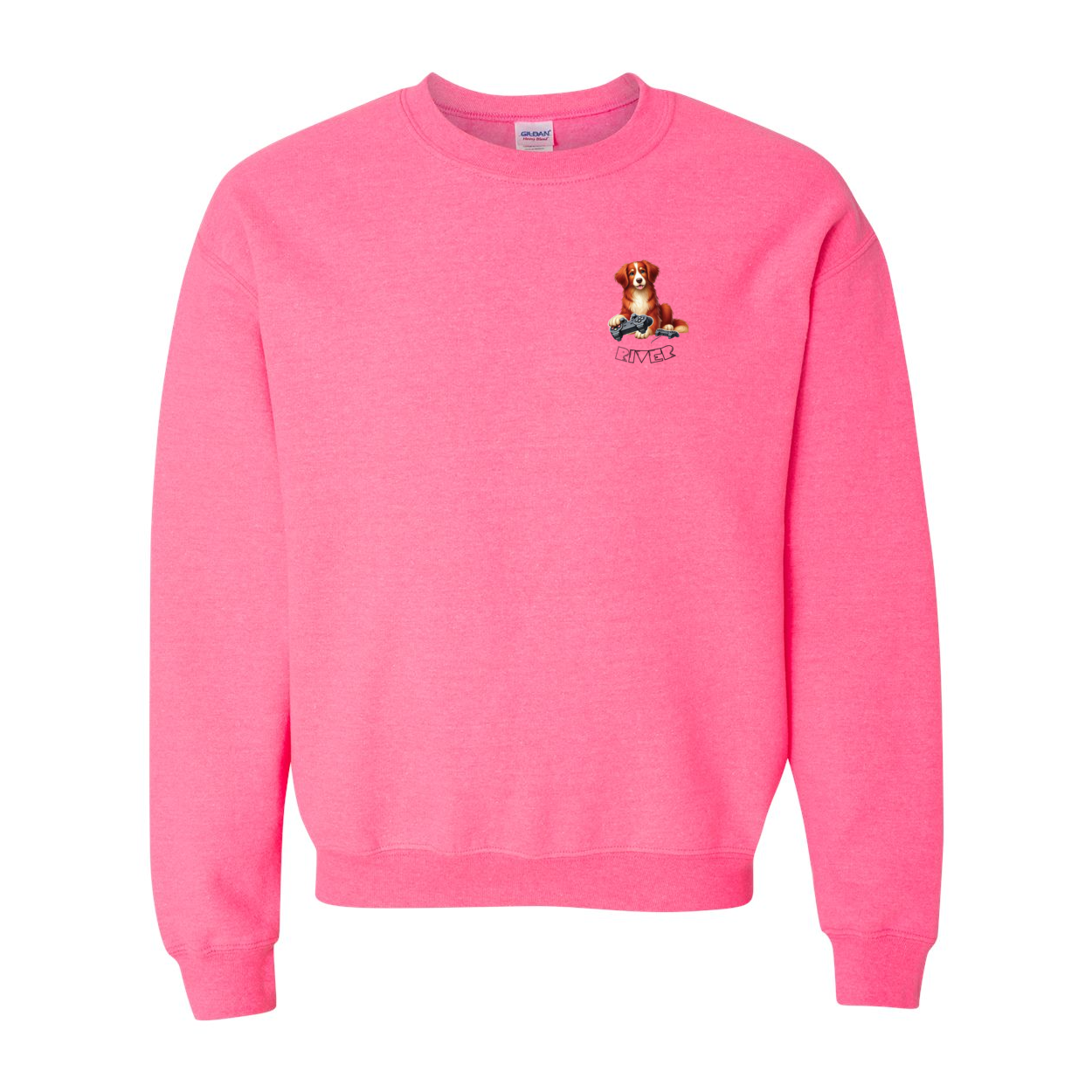 River Maze Scent Heavy Blend Crewneck Sweatshirt - WagALotBowWow