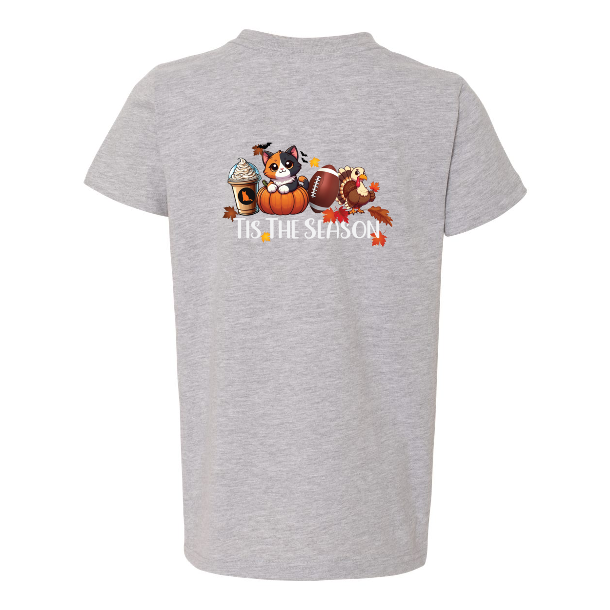 Calico Cat Tis The Season Fall Front/Back - WagALotBowWow