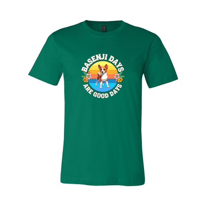 Basenji Days Are Good Days SS T-shirt - WagALotBowWow