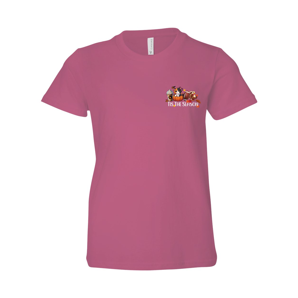 Calico Cat Tis The Season Fall Front/Back - WagALotBowWow