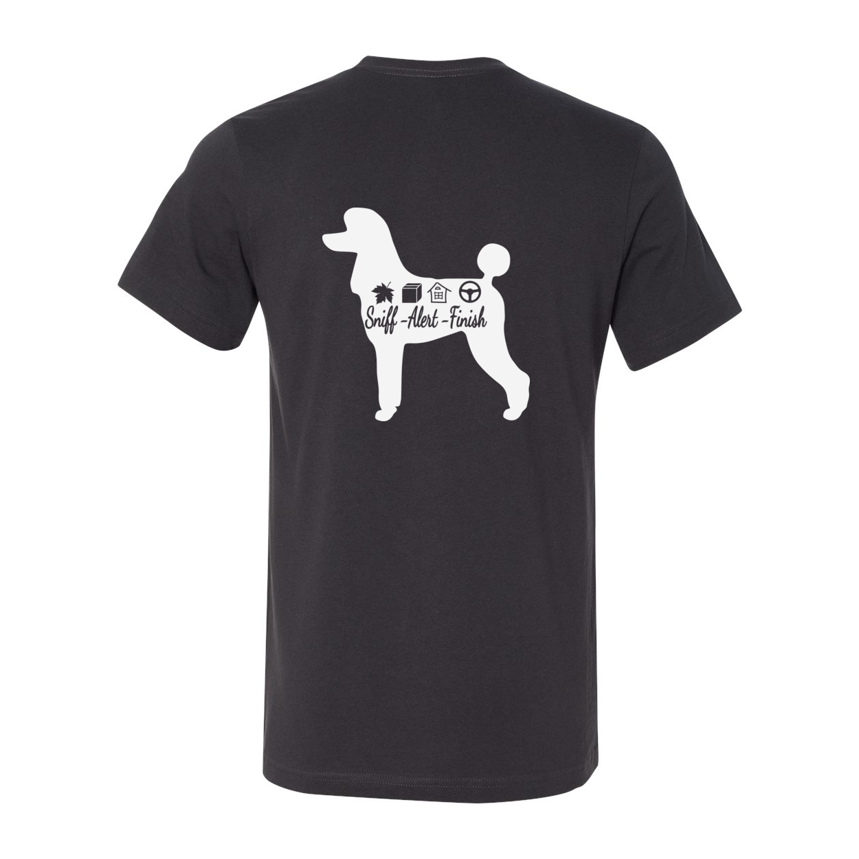 Scent Poodle 2 F/B Unisex Short Sleeve Jersey Tee - WagALotBowWow
