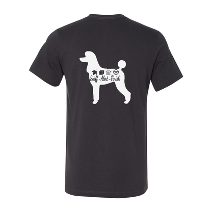 Scent Poodle 2 F/B Unisex Short Sleeve Jersey Tee - WagALotBowWow