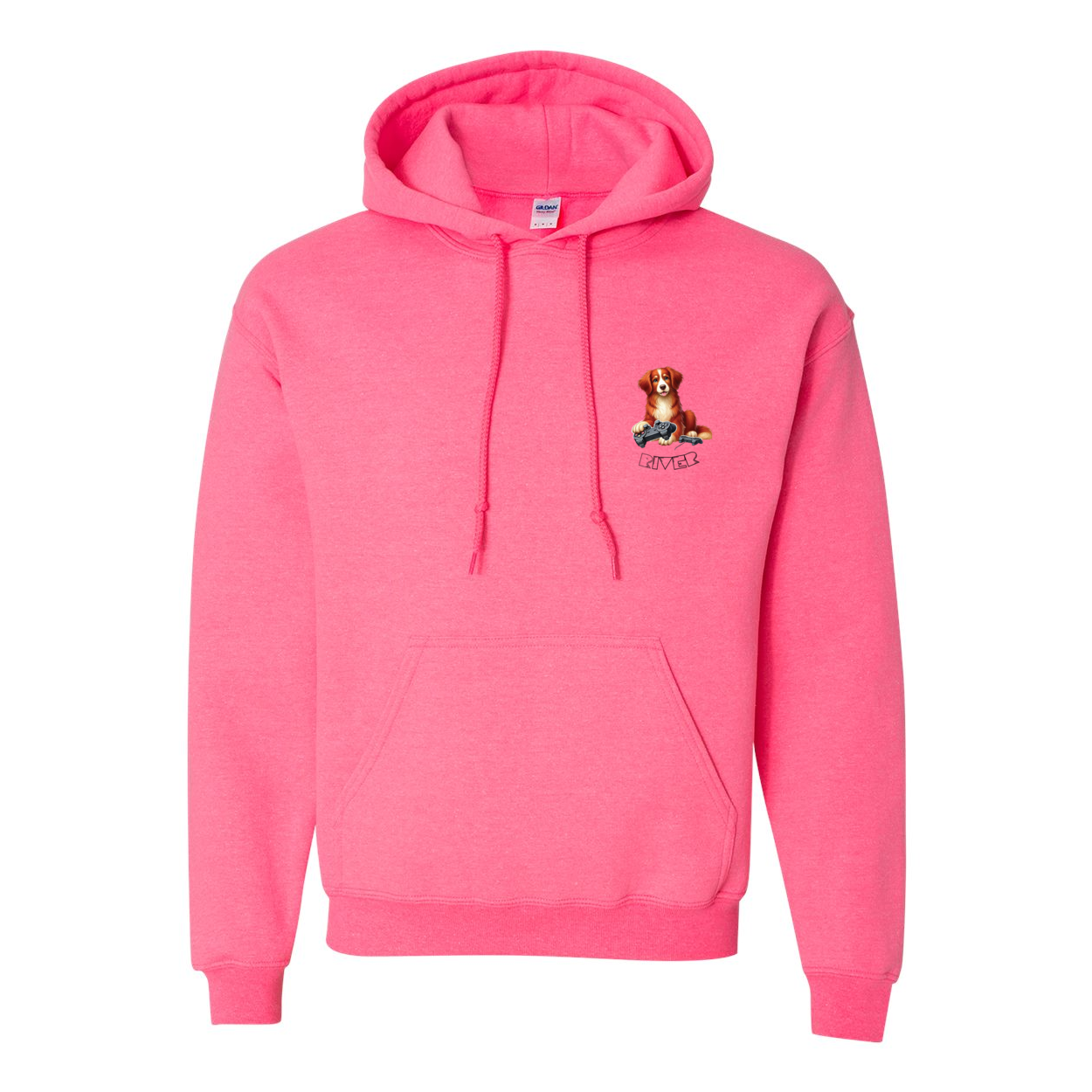 River Maze Scent Heavy Blend Hooded Sweatshirt - WagALotBowWow