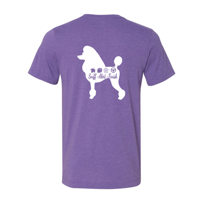 Scent Poodle Show Cut F/B Unisex Short Sleeve Jersey Tee - WagALotBowWow