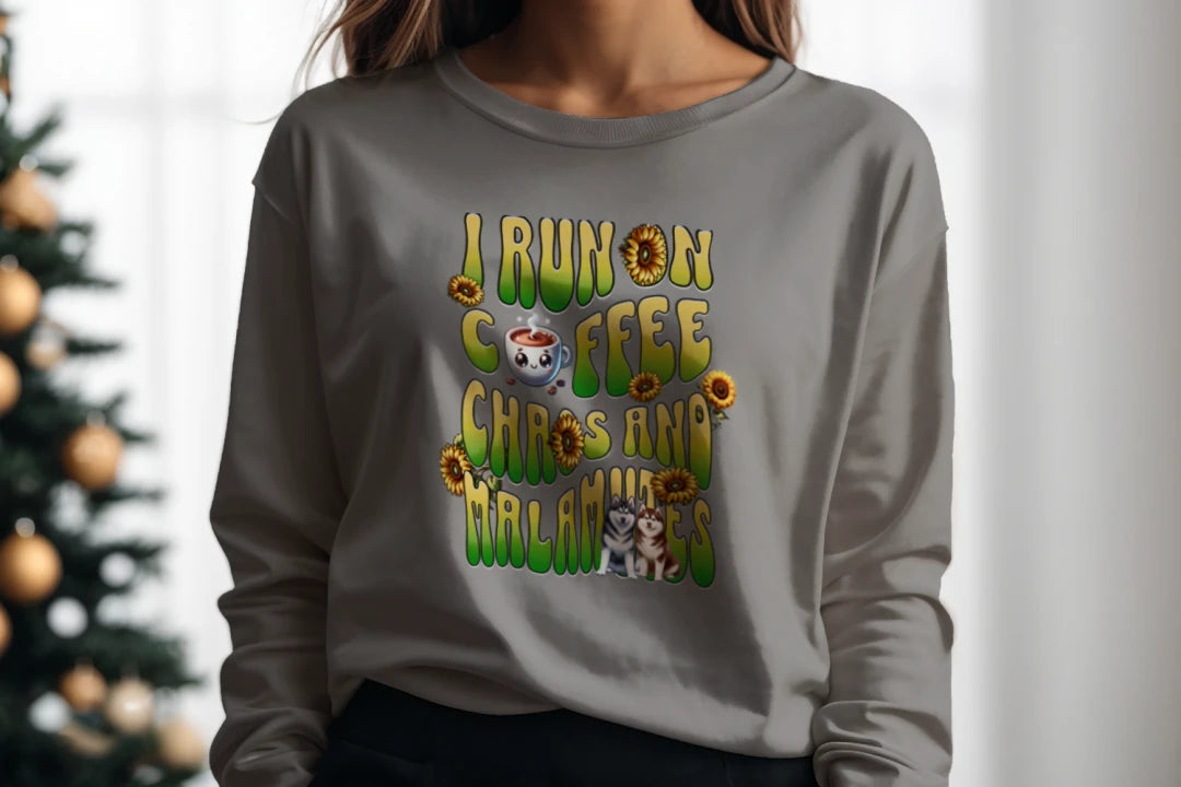 Coffee Chaos & Malamutes Sweatshirt - WagALotBowWow