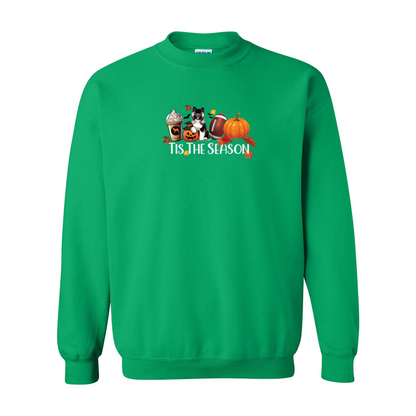 Akita Tis The Season Pumpkin Gildan Sweatshirt - WagALotBowWow