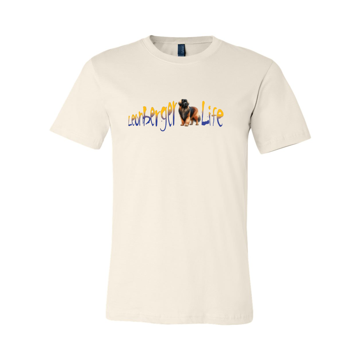 Leonberger Life YellowBlue Unisex Short Sleeve Jersey Tee - WagALotBowWow