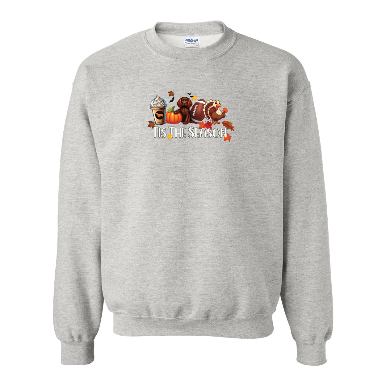 Sussex Tis The Season Fall Heavy Blend Crewneck Sweatshirt - WagALotBowWow