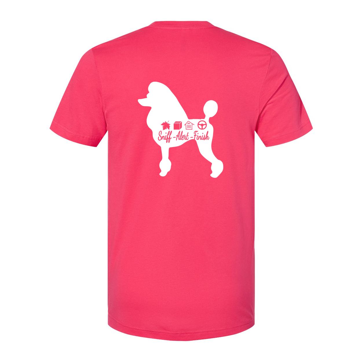 Scent Poodle Show Cut F/B Unisex Short Sleeve Jersey Tee - WagALotBowWow