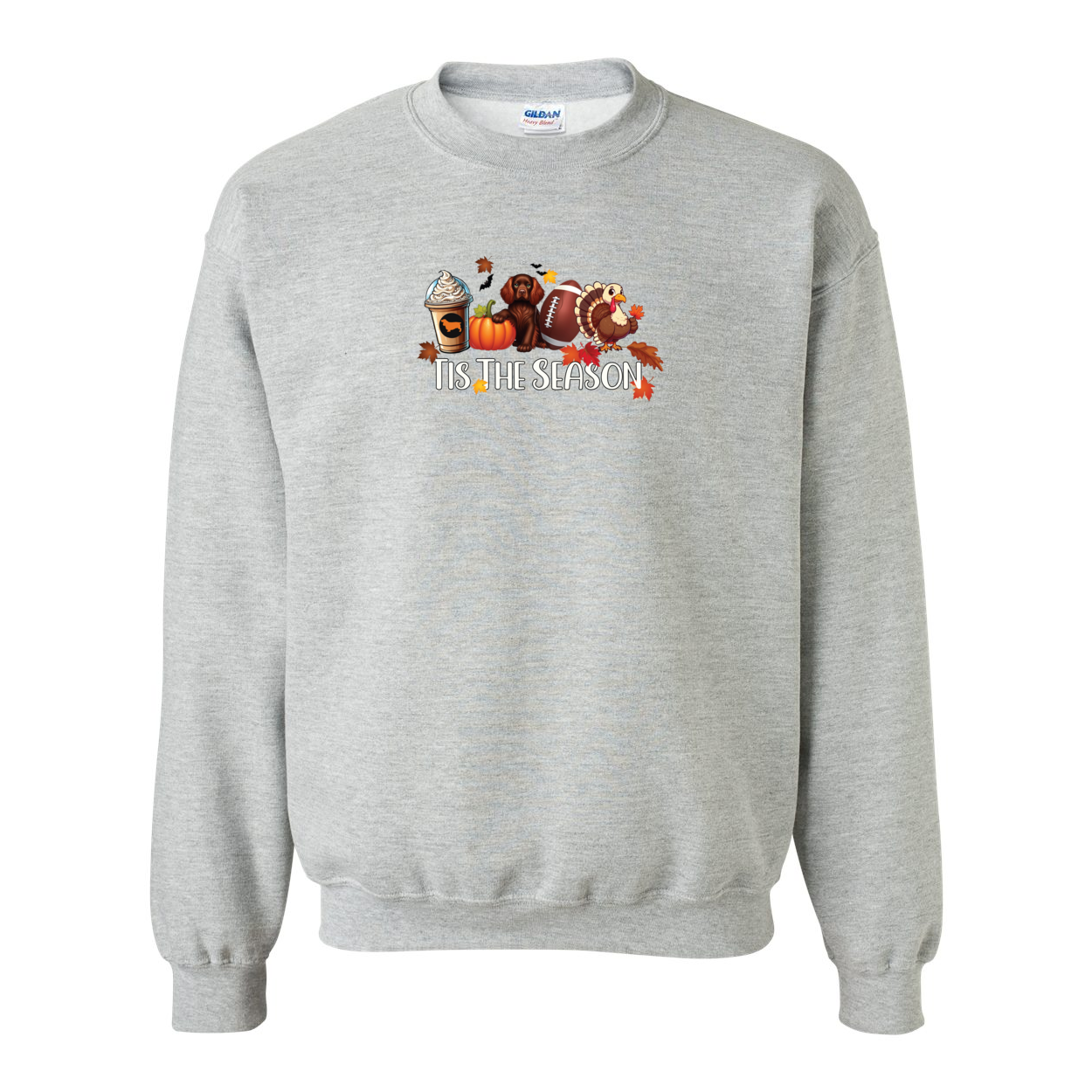 Sussex Tis The Season Fall Heavy Blend Crewneck Sweatshirt - WagALotBowWow