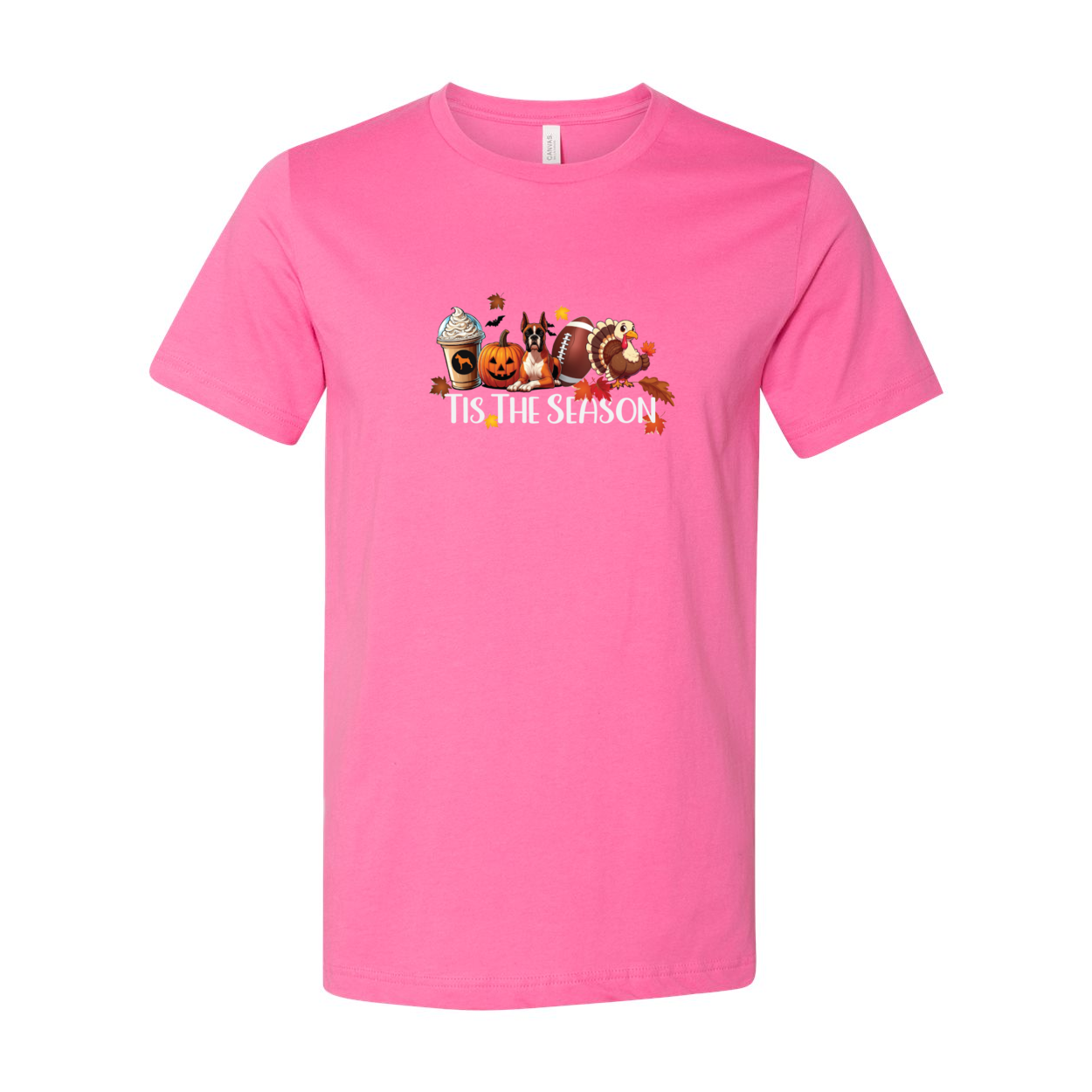 Boxer Tis The Season Turkey Unisex Short Sleeve Jersey Tee - WagALotBowWow