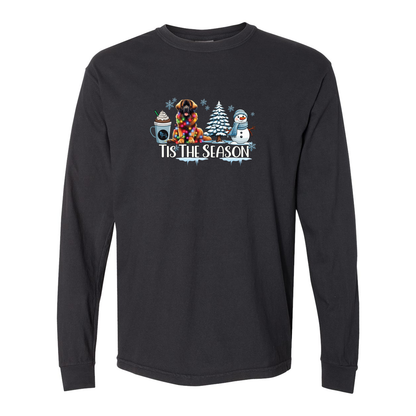 Leonberger Tis The Season Winter Long Sleeve T-Shirt - WagALotBowWow