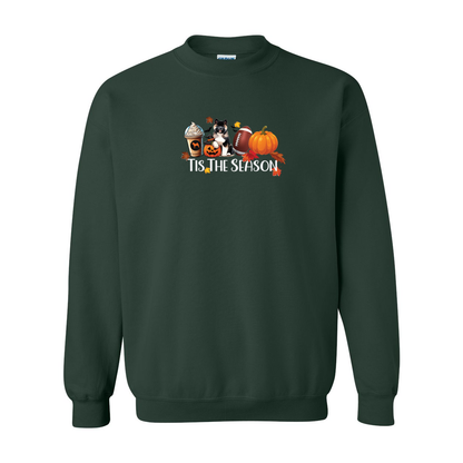 Akita Tis The Season Pumpkin Gildan Sweatshirt - WagALotBowWow