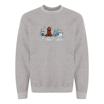 Sussex Tis The Season Winter Heavy Blend Crewneck Sweatshirt - WagALotBowWow