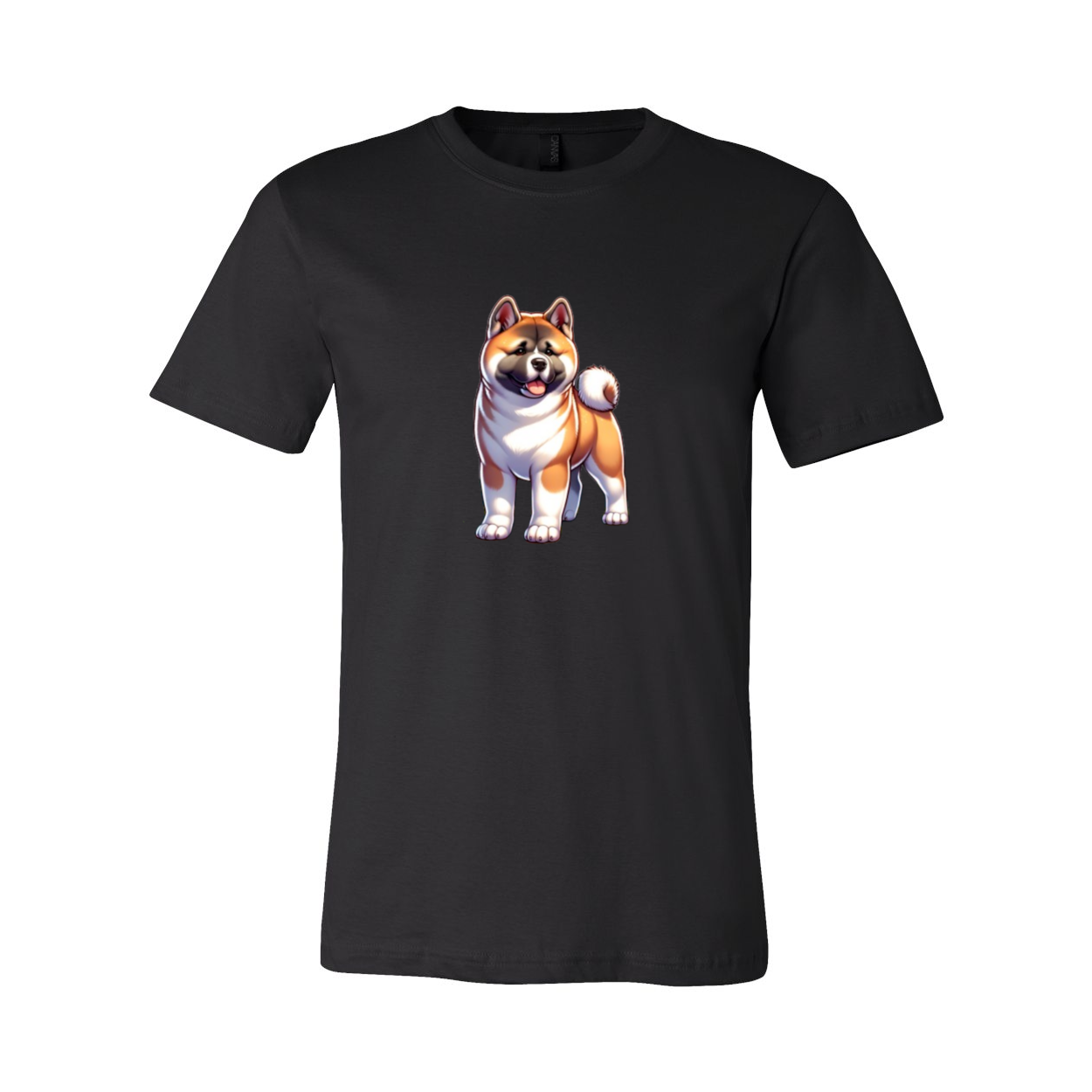 Akita Fawn Cartoon Front Unisex Short Sleeve Jersey Tee - WagALotBowWow