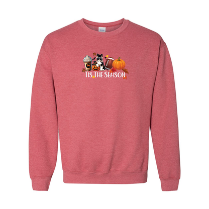 Akita Tis The Season Pumpkin Gildan Sweatshirt - WagALotBowWow