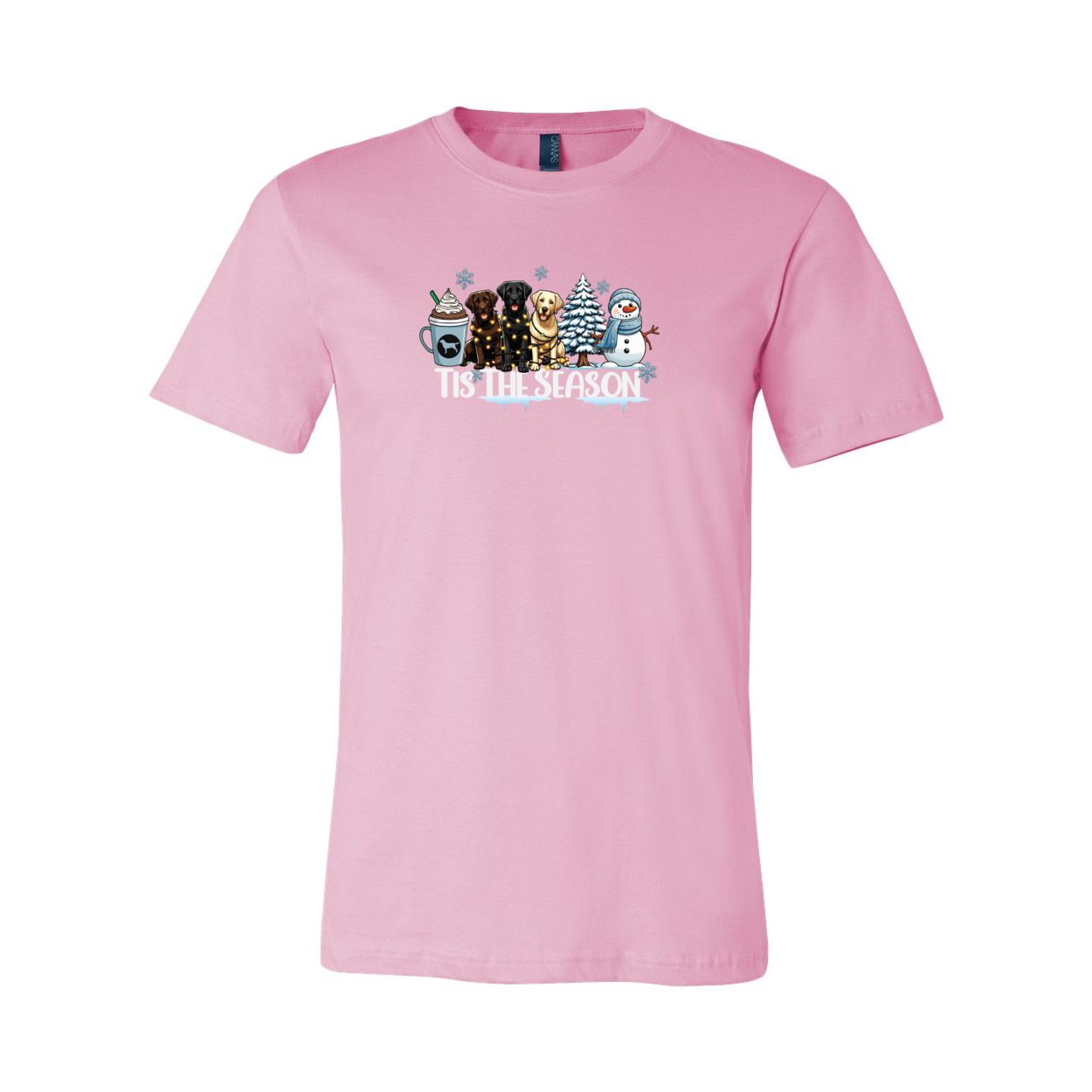 Labrador Tis The Season Winter Unisex Short Sleeve Jersey Tee - WagALotBowWow
