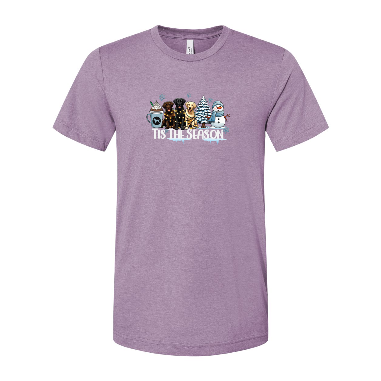 Labrador Tis The Season Winter Unisex Short Sleeve Jersey Tee - WagALotBowWow