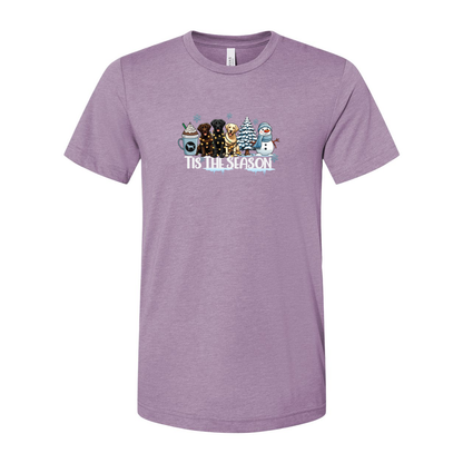 Labrador Tis The Season Winter Unisex Short Sleeve Jersey Tee - WagALotBowWow