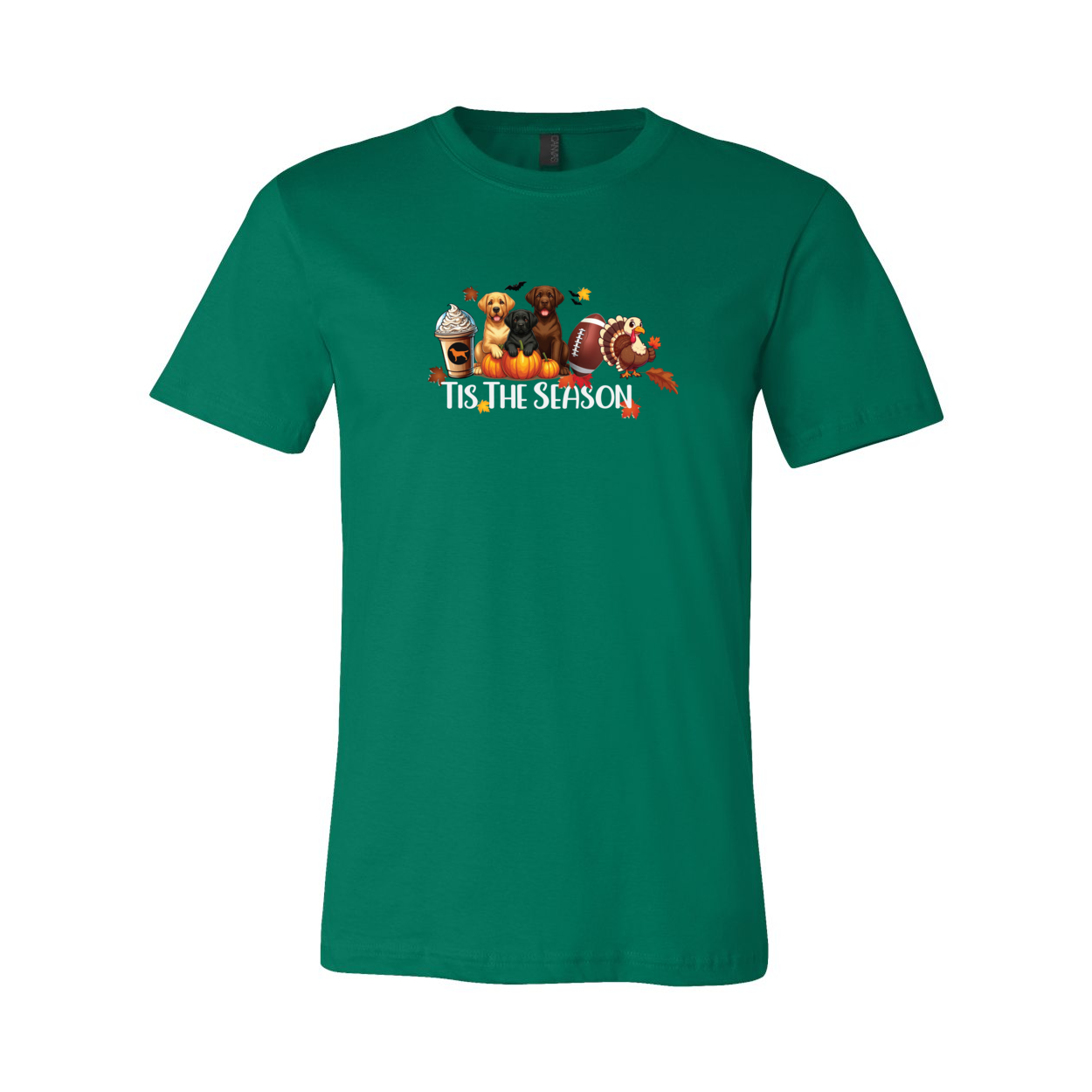 Labrador Tis The Season Fall Unisex Short Sleeve Jersey Tee - WagALotBowWow