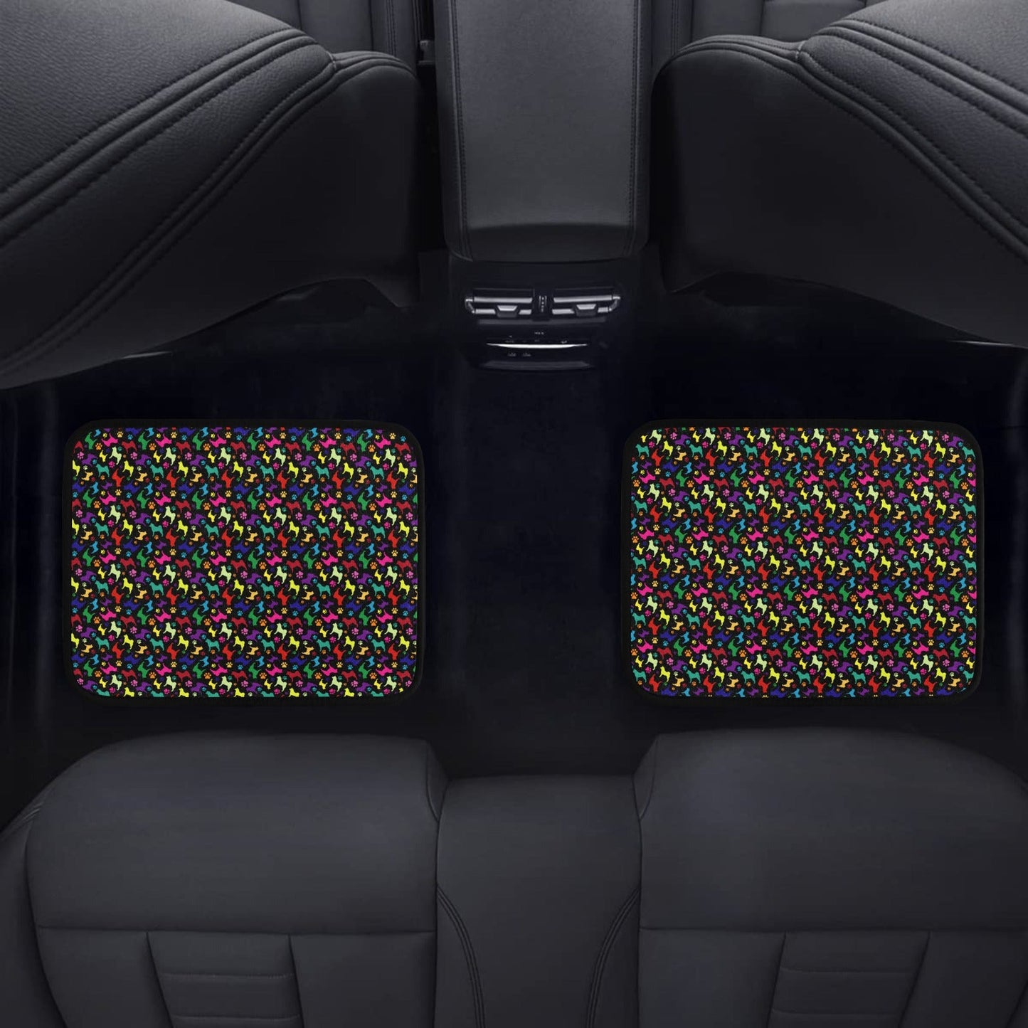 Custom Back Seat Car Mats (2pcs) - WagALotBowWow