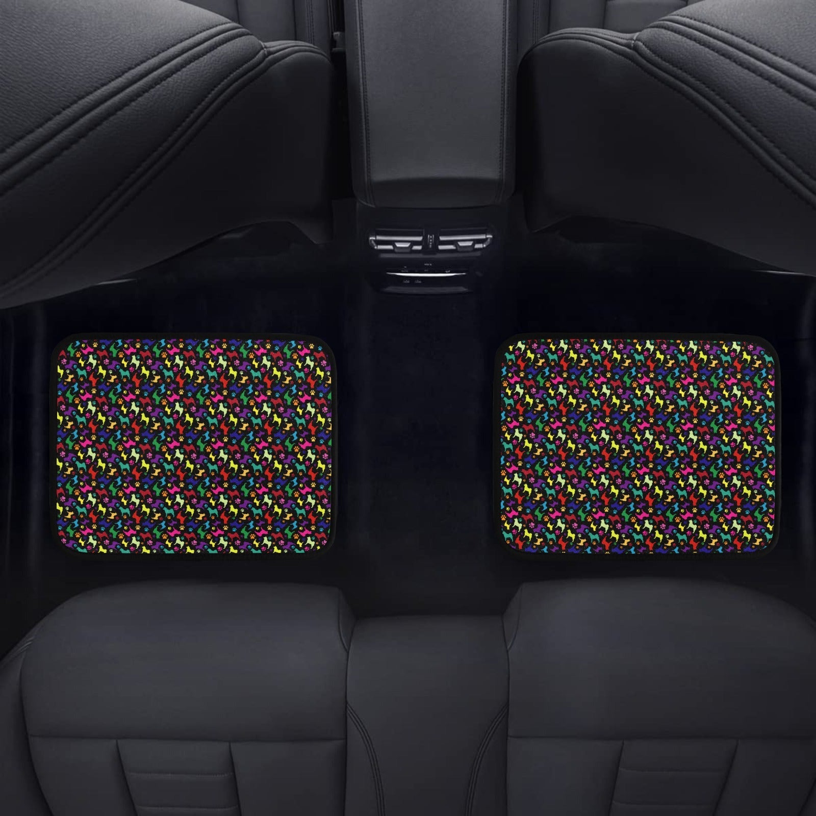Custom Back Seat Car Mats (2pcs) - WagALotBowWow