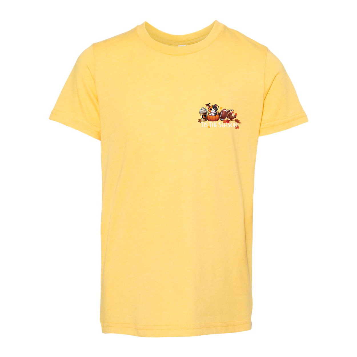 Calico Cat Tis The Season Fall Front/Back - WagALotBowWow