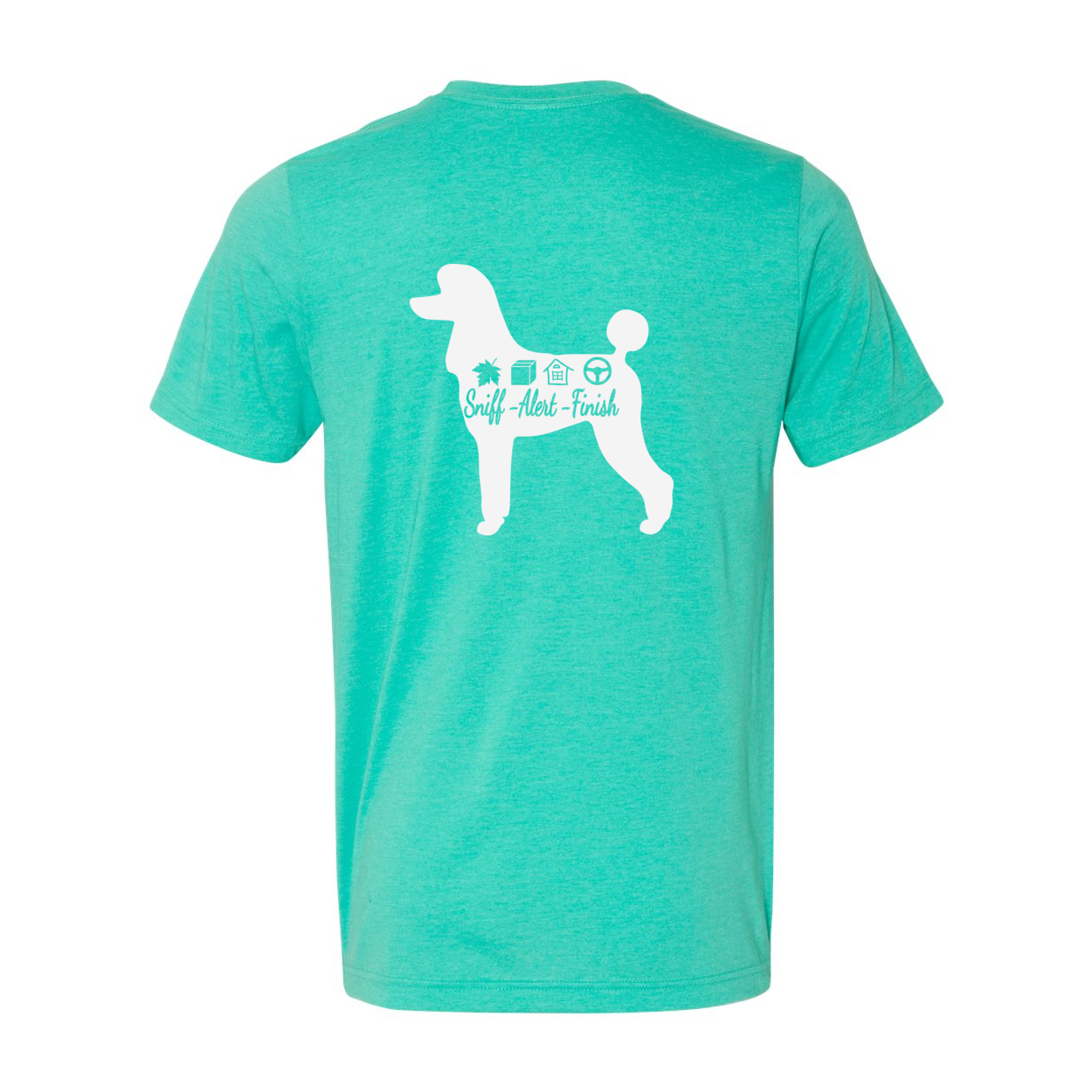 Scent Poodle 2 F/B Unisex Short Sleeve Jersey Tee - WagALotBowWow
