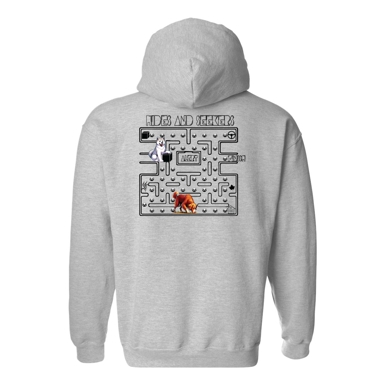 River Maze Scent Heavy Blend Hooded Sweatshirt - WagALotBowWow