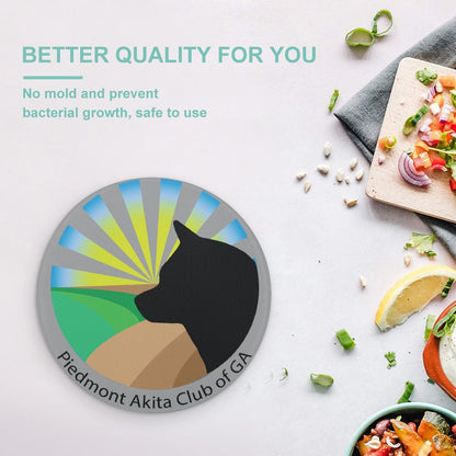 Custom Round Chopping Block Tempered Glass - WagALotBowWow
