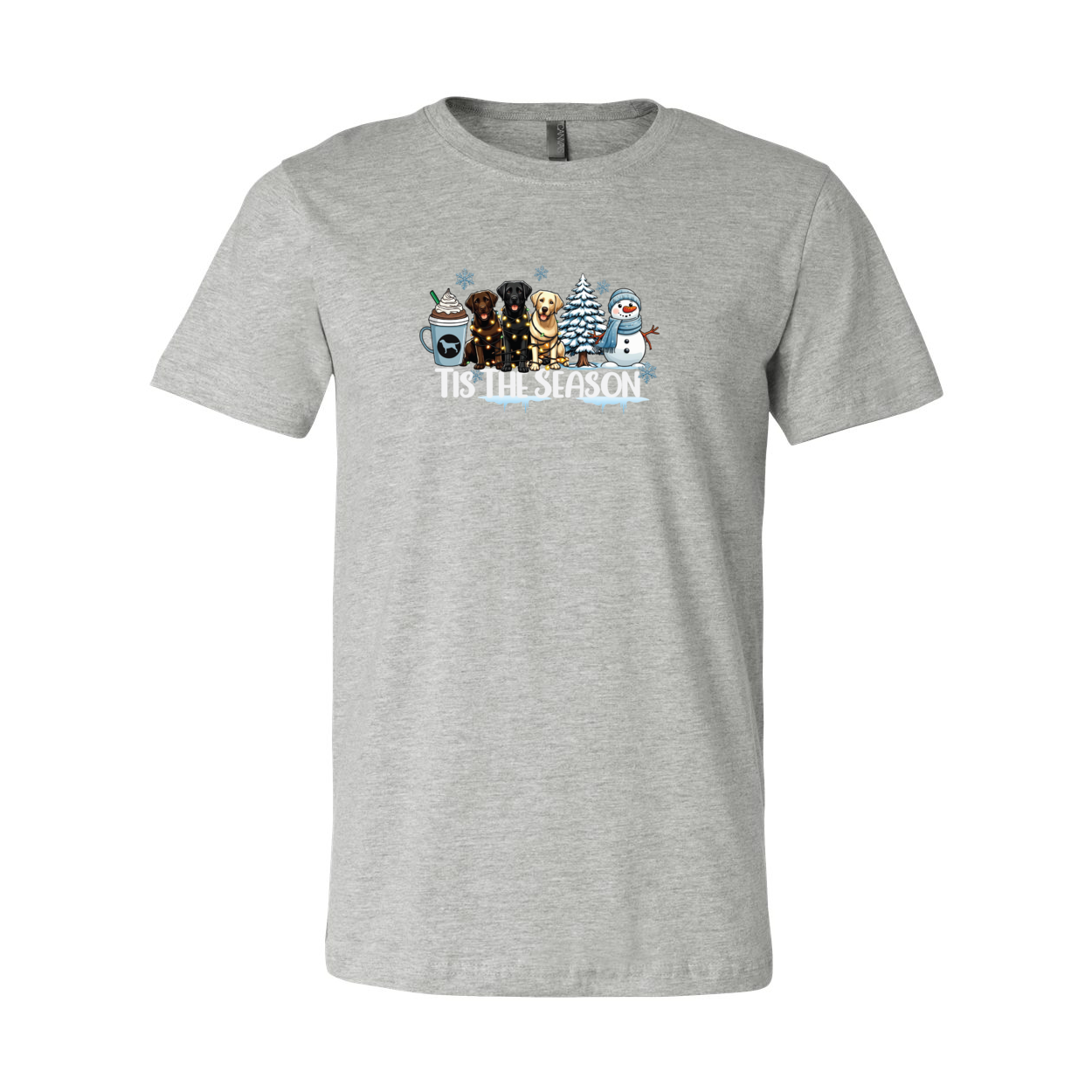 Labrador Tis The Season Winter Unisex Short Sleeve Jersey Tee - WagALotBowWow