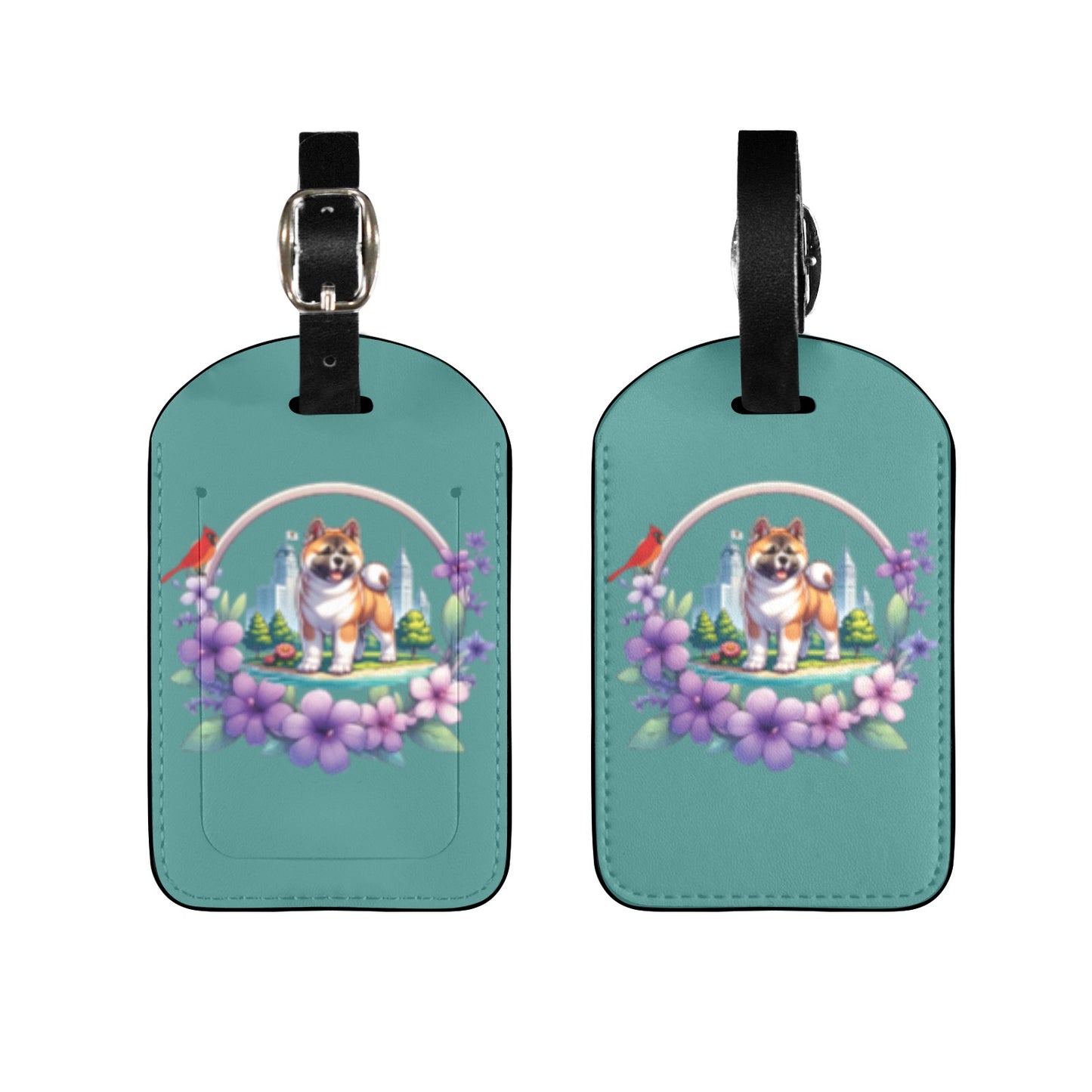 IL Akita Luggage Tag - WagALotBowWow