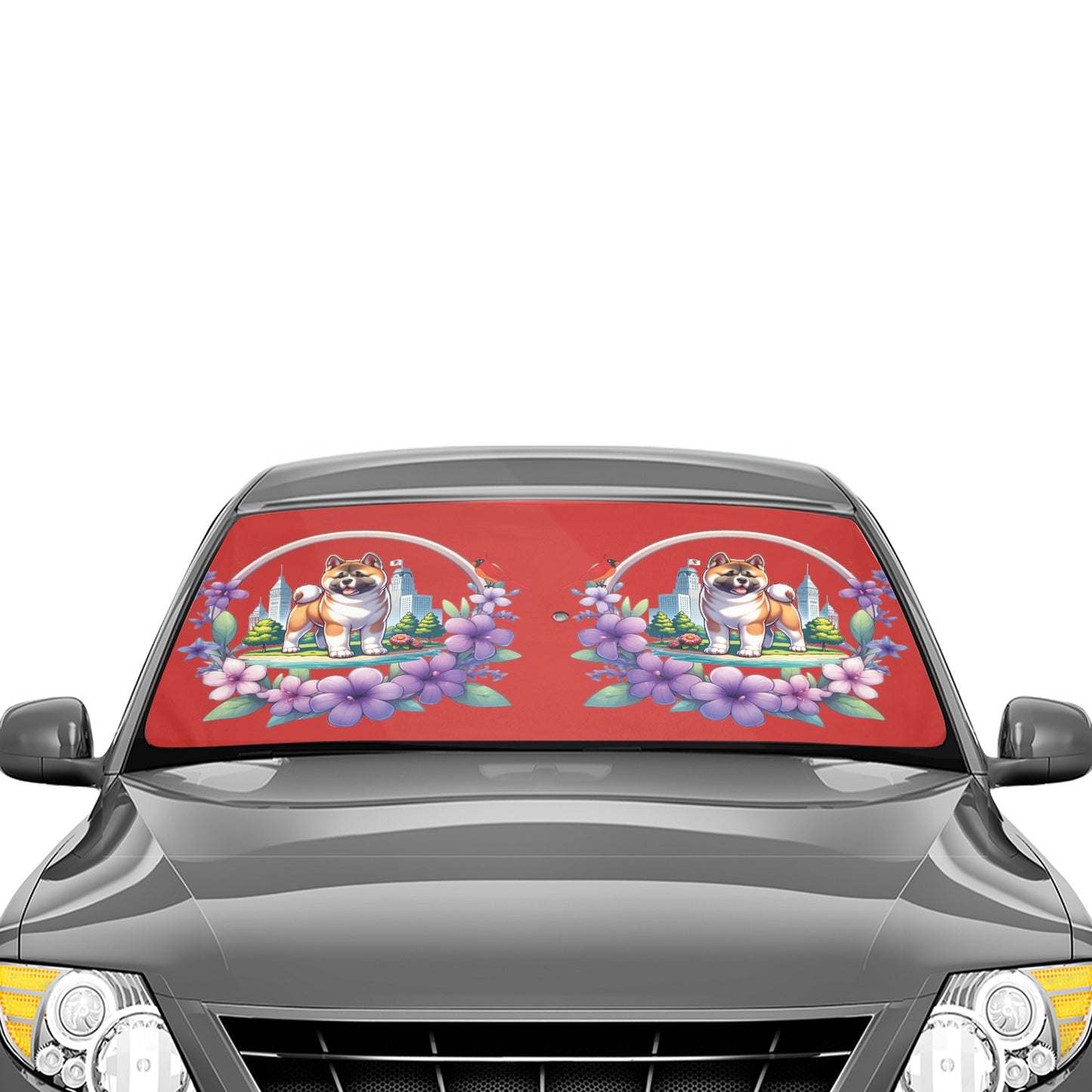 IL Akita Car Shade Windshield Umbrella - WagALotBowWow