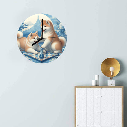 Custom USA Clock MDF Wall Clock - WagALotBowWow