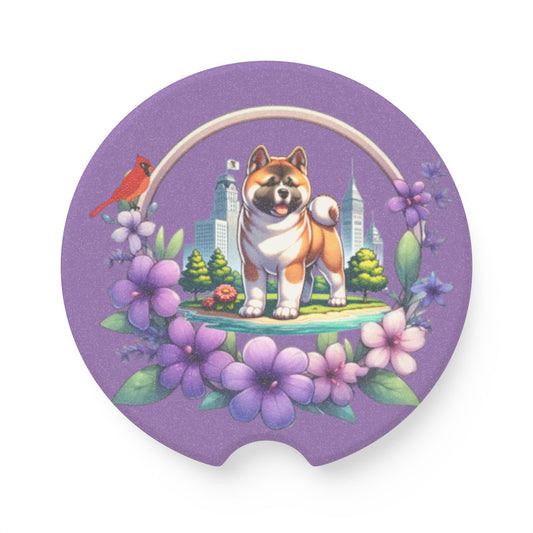 Custom Soapstone Car Coaster - WagALotBowWow