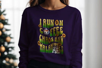 Coffee Chaos & Malamutes Sweatshirt - WagALotBowWow