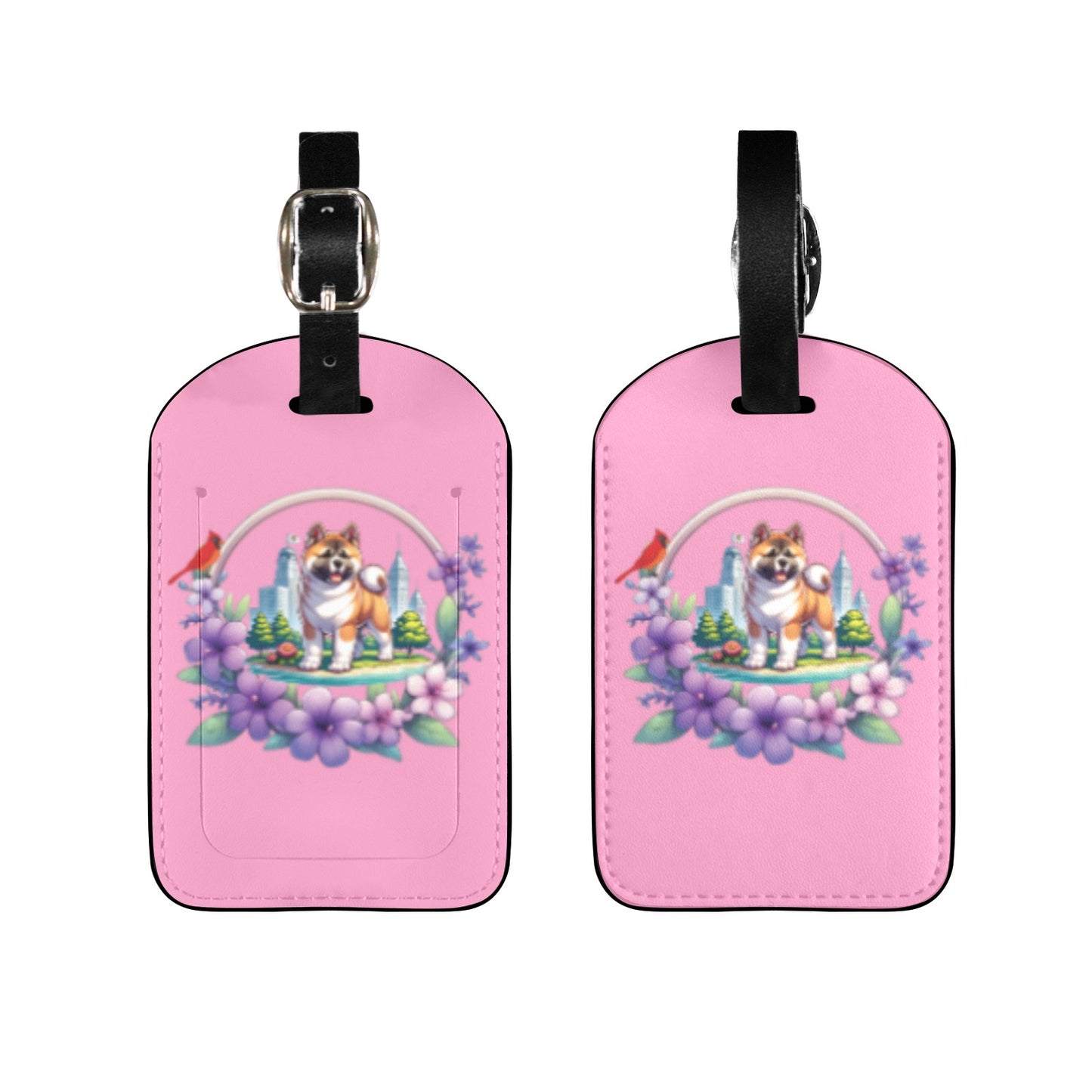 IL Akita Luggage Tag - WagALotBowWow
