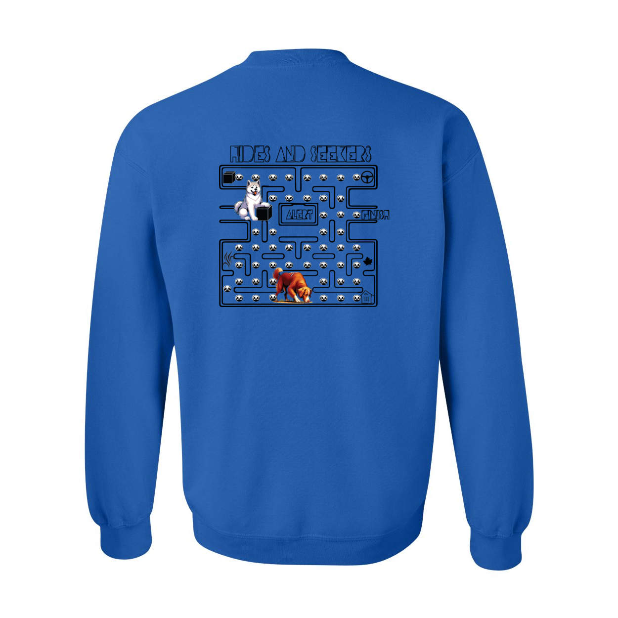 River Maze Scent Heavy Blend Crewneck Sweatshirt - WagALotBowWow