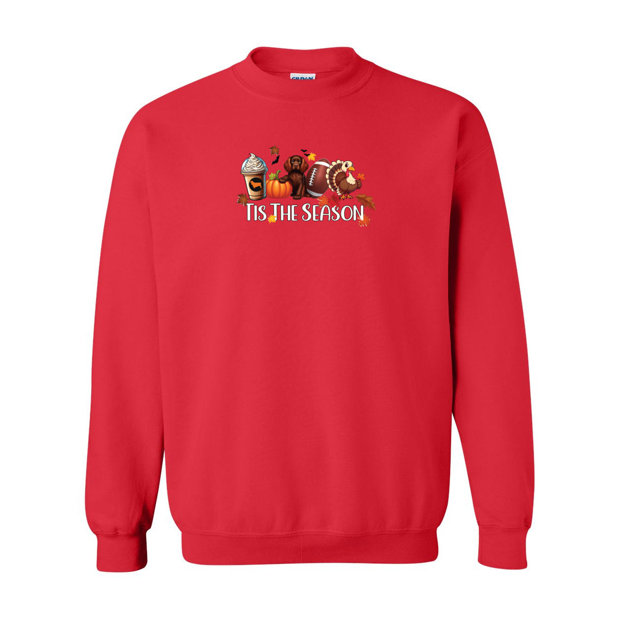 Sussex Tis The Season Fall Heavy Blend Crewneck Sweatshirt - WagALotBowWow