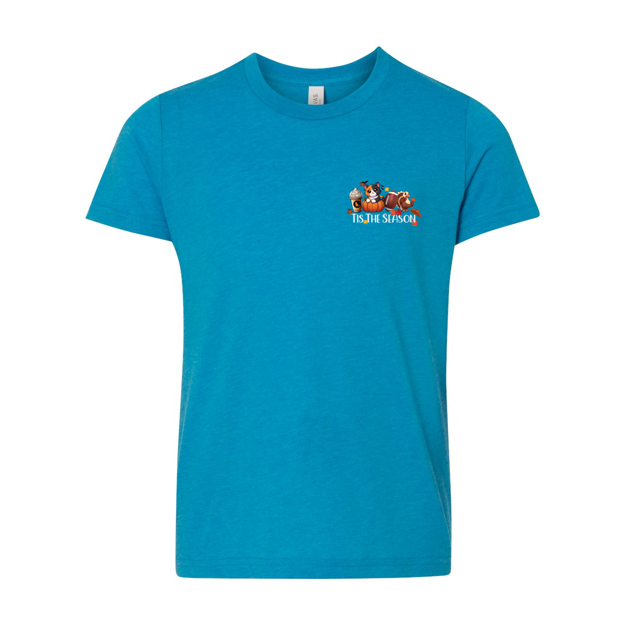 Calico Cat Tis The Season Fall Front/Back - WagALotBowWow
