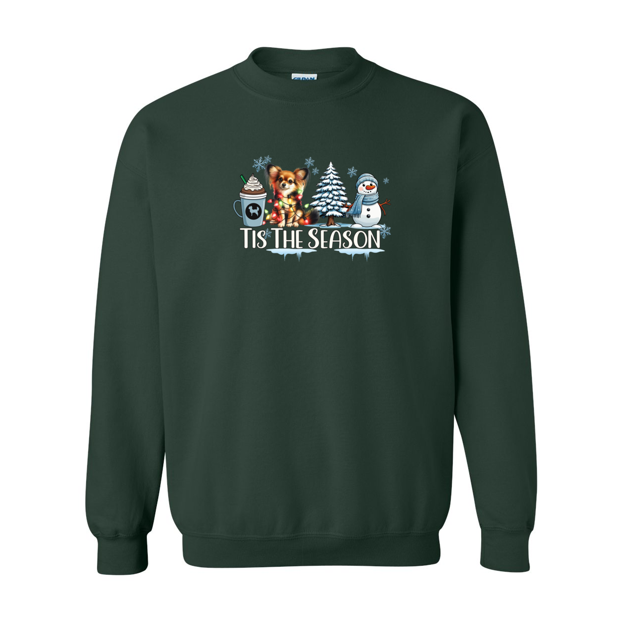 Russian Toy Tis The Season Winter Heavy Blend Crewneck Sweatshirt - WagALotBowWow