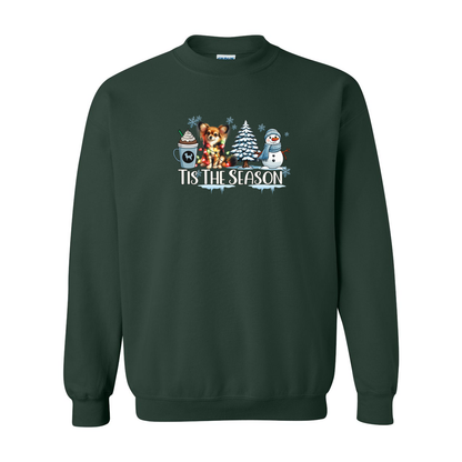 Russian Toy Tis The Season Winter Heavy Blend Crewneck Sweatshirt - WagALotBowWow