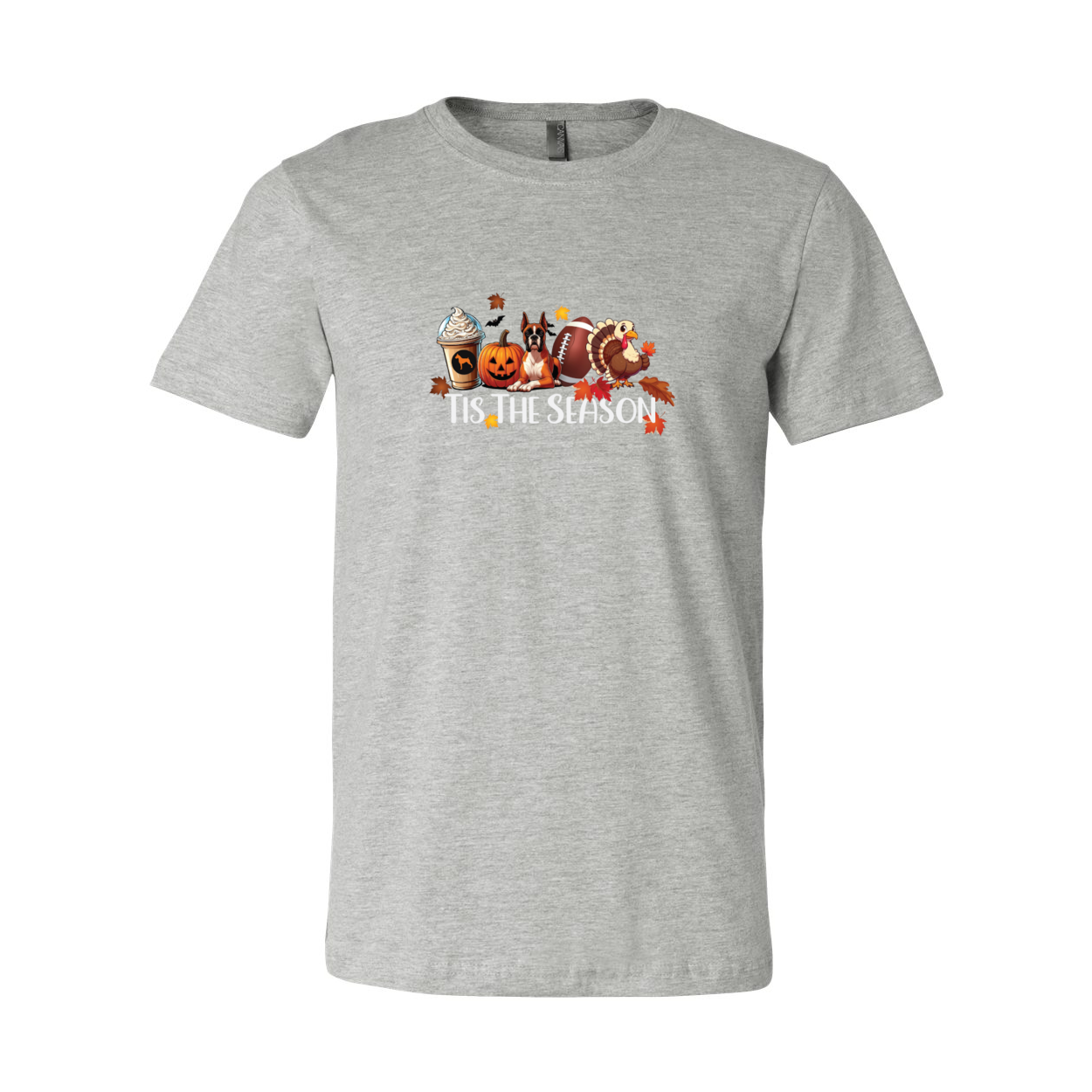 Boxer Tis The Season Turkey Unisex Short Sleeve Jersey Tee - WagALotBowWow