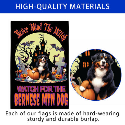 Halloween Working Dog Breeds Garden Flag - WagALotBowWow