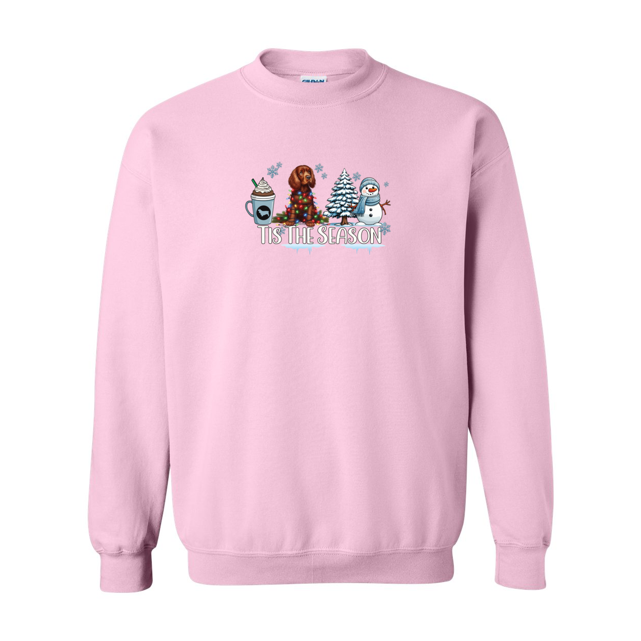 Sussex Tis The Season Winter Heavy Blend Crewneck Sweatshirt - WagALotBowWow