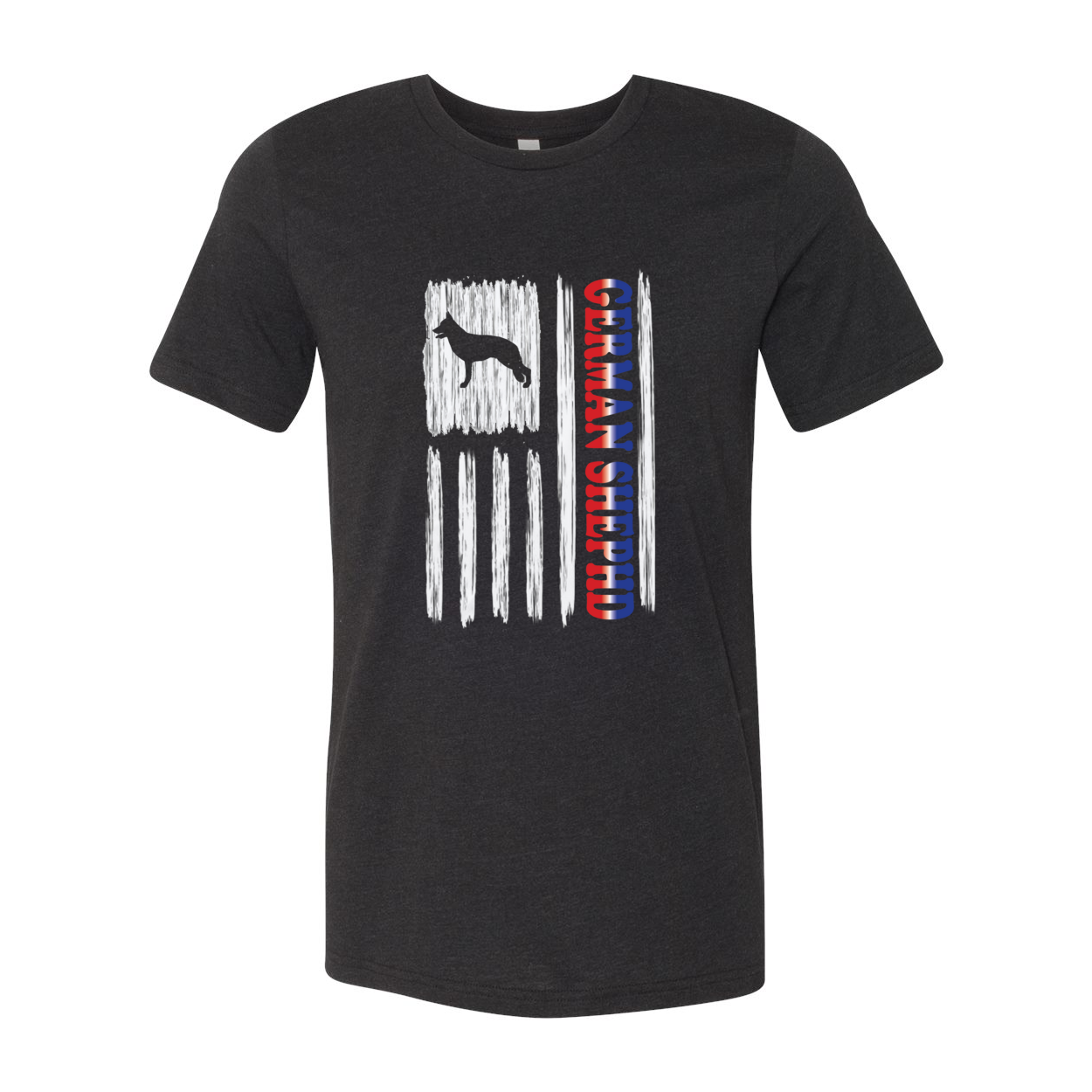 GSD RWB Vertical Flag Unisex Short Sleeve Jersey Tee - WagALotBowWow