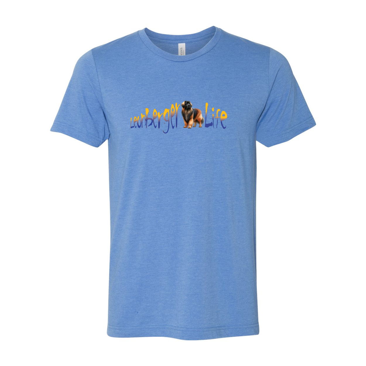 Leonberger Life YellowBlue Unisex Short Sleeve Jersey Tee - WagALotBowWow