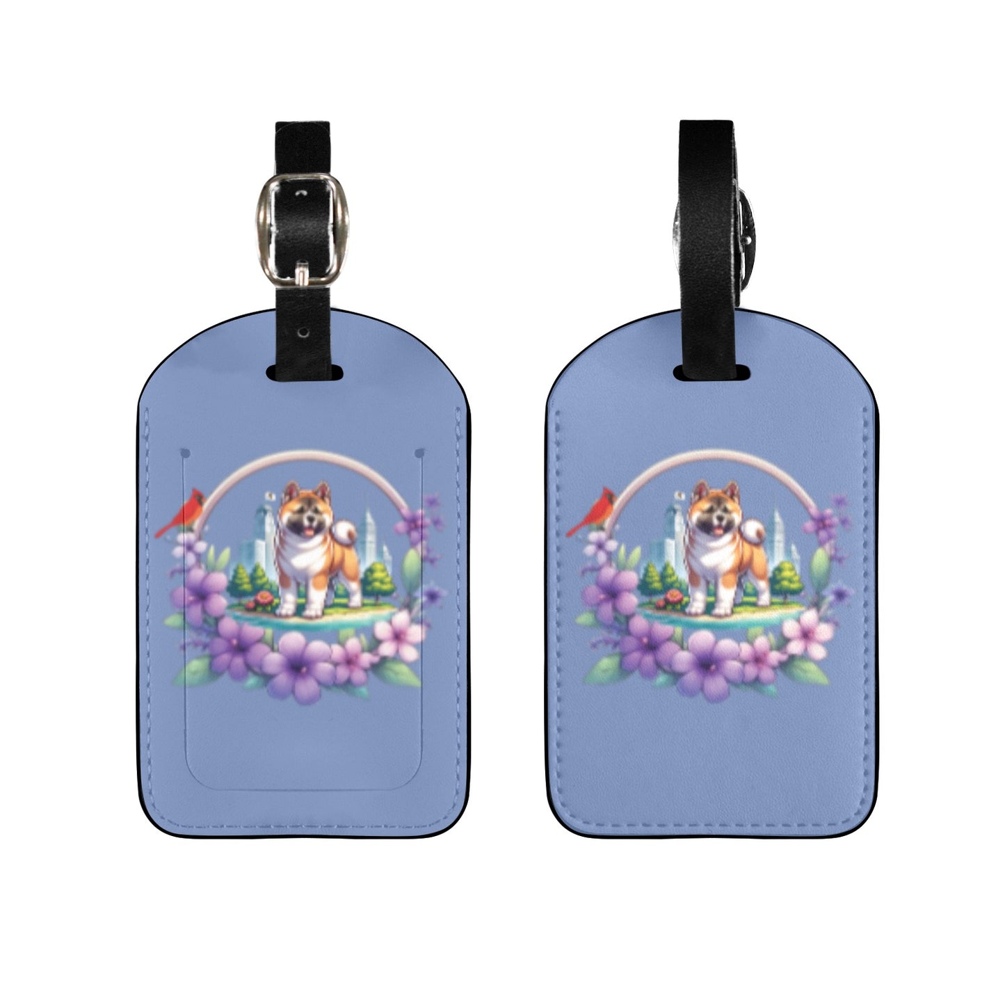 IL Akita Luggage Tag - WagALotBowWow
